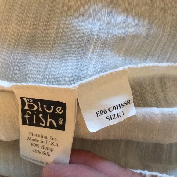 Vintage Bluefish hemp and silk skirt - Picture 5 of 5